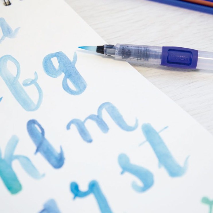 Набор акварельных карандашей "Milan" 5 цветов + кисть с резервуаром