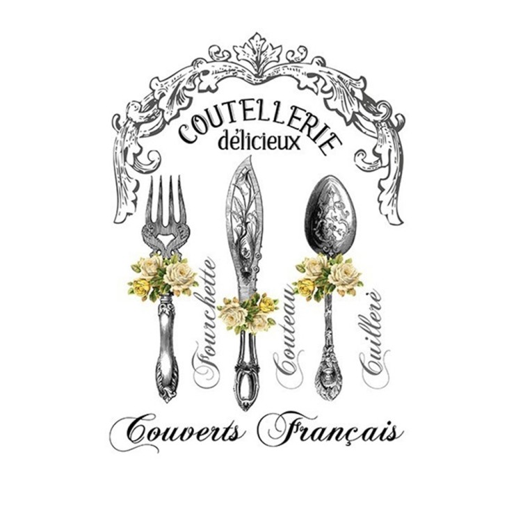 Трансфер 25х35см, HDT014 столовые приборы