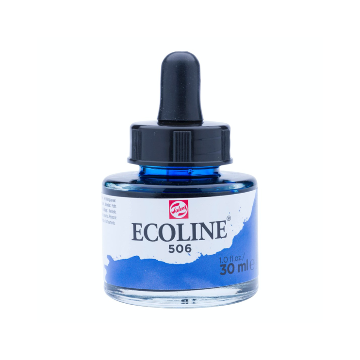 Акварель жидкая "Ecoline" №506 Ультрамарин насыщенный, 30 мл