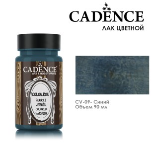 Лак цветной для дерева Cadence "ColourOn" 90мл №CV-09 синий