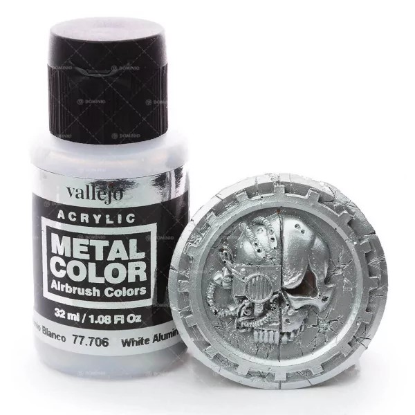 Краска металлик Vallejo "Metal Color" 77.706 White Aluminium, 32мл