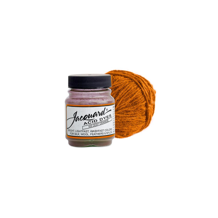 Краситель порошковый Jacquard "Acid Dye" #606 глубокий оранжевый