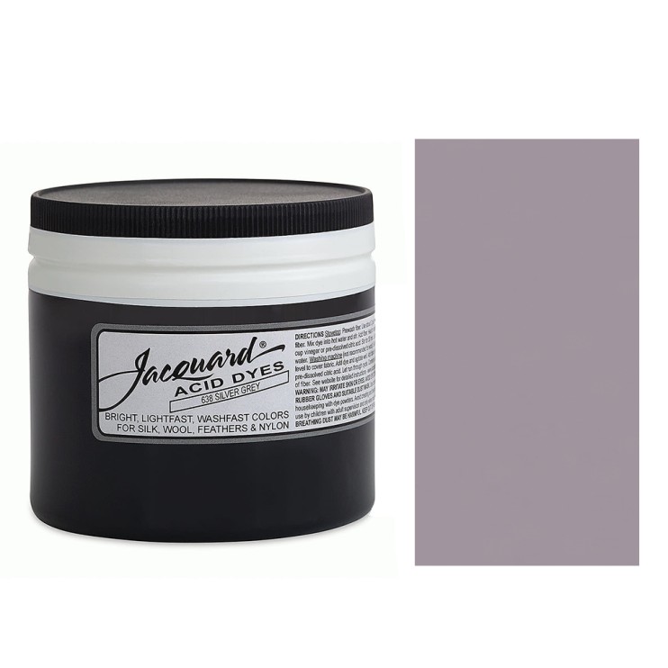 Краситель порошковый Jacquard "Acid Dye" #638 серебристо-серый, 230гр