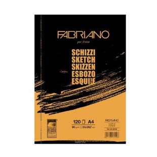 Блок бумаги Fabriano "Schizzi" А4, 120л, 90гр/м², мелкозернистая (57721297)
