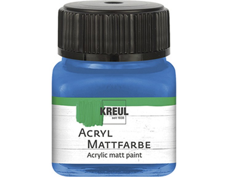 Акрил матовый Kreul "Acryl Mattfarbe" 75224 Gentian Blue (джинс), 20 мл
