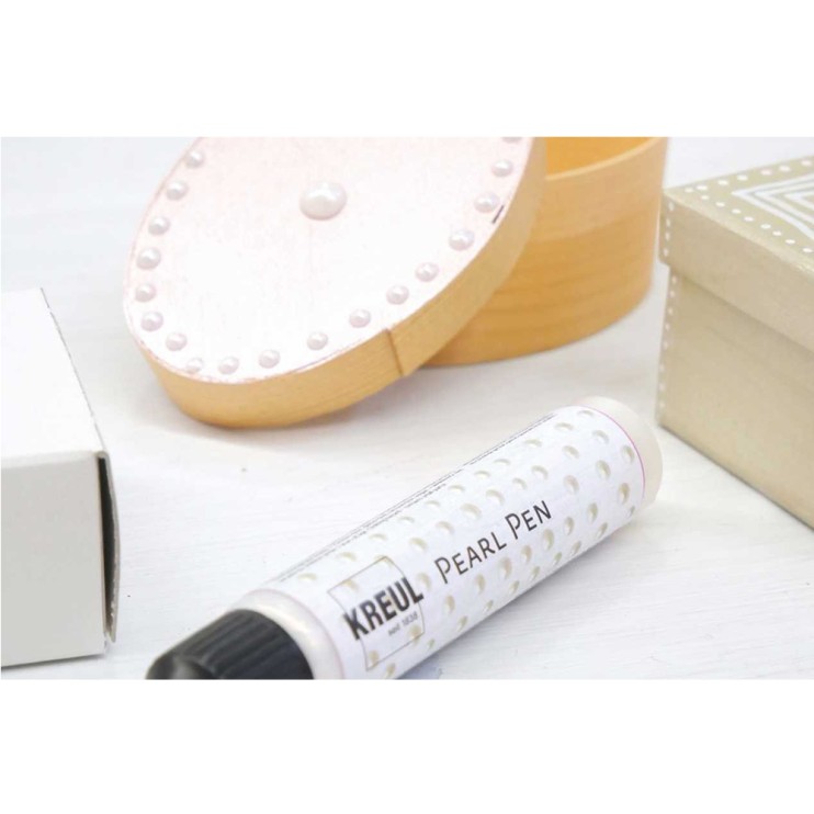 Контур акриловый имитация жемчуга Kreul "Perlen Pen" 29 мл, перламутровое серебро