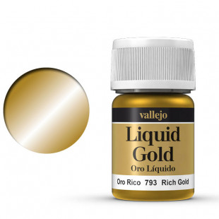 Краска лаковая Vallejo "Liquid" №793 Rich Gold