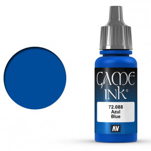Полупрозрачная краска для моделизма Vallejo "Game INK" 72.088 Blue