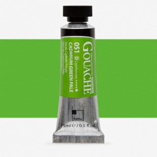 Гуашь Shinhan "Designers GOUACHE" №051(D) Cadmium green pale (Зеленый кадмий бледный), туба 15мл