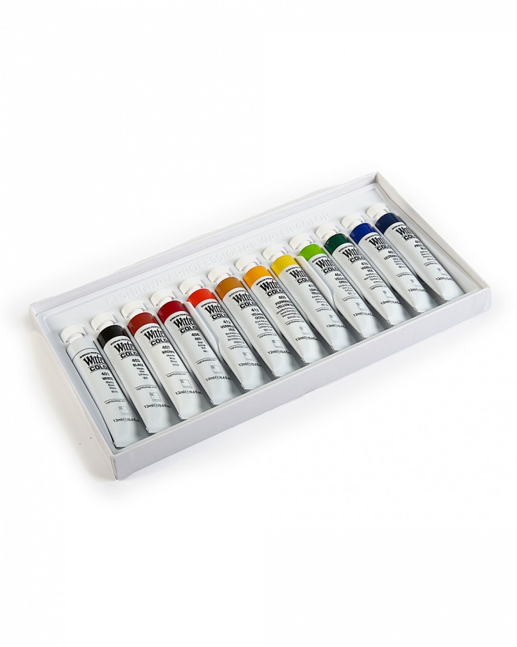 Набор акварельных красок Shinhan Professional 12 туб по 12мл в картонной упаковке