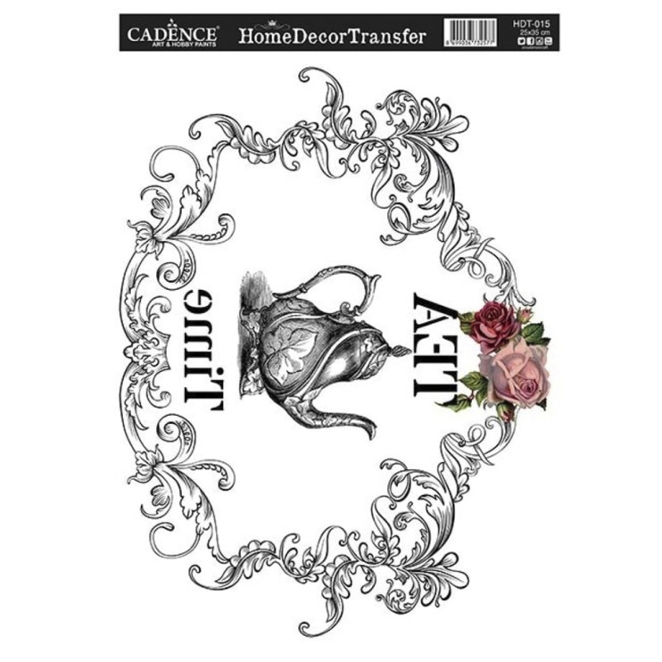 Трансфер 25х35см, HDT015 время чая