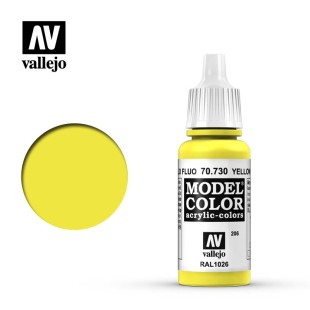 Краска для моделизма Vallejo "Model Color" 70.730 Fluorescent Yellow