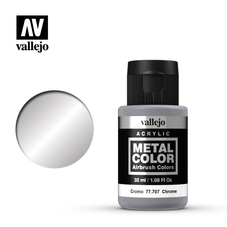 Краска для аэрографии "Metal Color" 77.707 (Chrome), 32мл