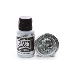 Краска металлик Vallejo "Metal Color" 77.707 (Chrome), 32мл