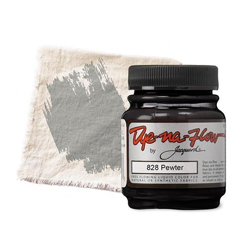 Краска по светлым тканям Jacquard "Dye-na-Flow" 828 Pewter (олово), 960мл