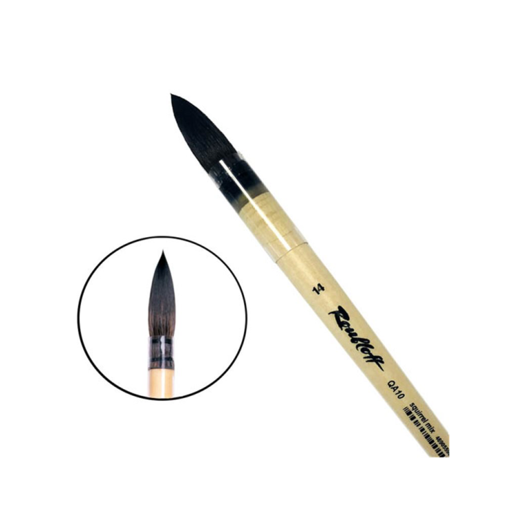 Белка микс круглая "QA10" №14 на короткой ручке