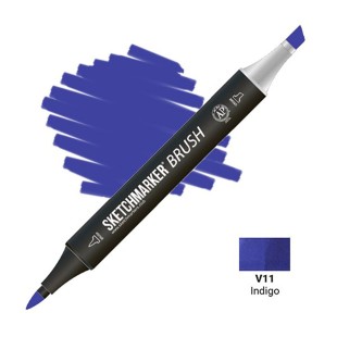 Маркер SketchMarker "Brush" V11 Индиго