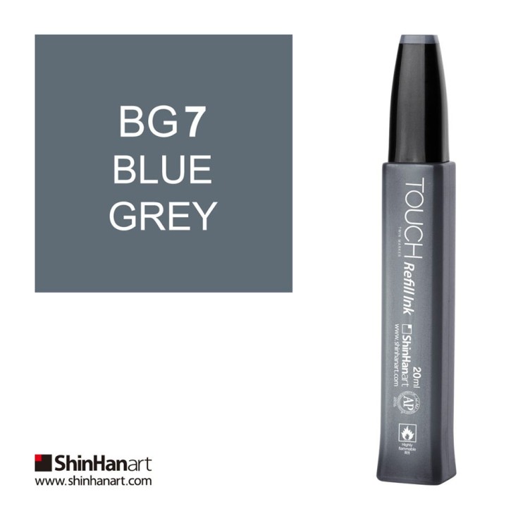 Чернила спиртовые "Touch" цвет BG7 (blue grey 7), 20мл