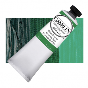 Масляная краска Gamblin "Artist" Phthalo Emerald (Изумрудная фтало), туба 37мл