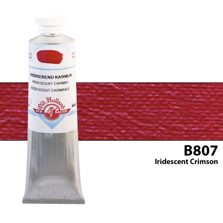 Акрил художественный "Old Holland" B807 Iridescent Crimson (Иридисц. малиновый), 60мл