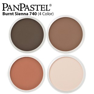 Комплект сухой пастели PanPastel "Burnt Sienna" №740 (4 оттенка)