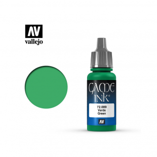 Полупрозрачная краска для моделизма Vallejo "Game Color INK" 72.089 Green