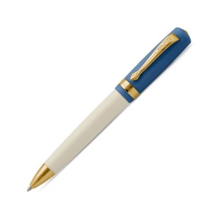 Ручка шариковая KAWECO "Student 50's Rock" (1,0мм), Blue/White + набор стержней (10002004)