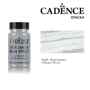 Меловая краска на водной основе Cadence "Wash Effect" №08 Mold Green, 90мл (WSH08)