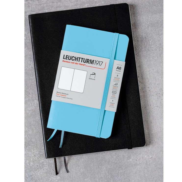 Блокнот без линовки Leuchtturm1917 "Pocket" A6, 61л, 80гр/м² ,мягкая обложка,Лимонный