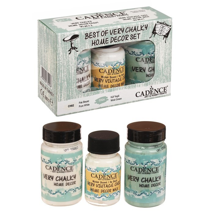 Набор меловых красок Cadence "Very Chalky Set 1" для создания легкого состаривания