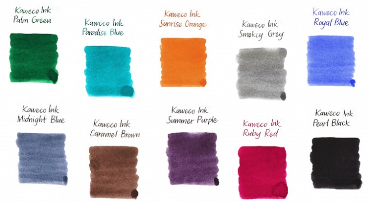 Набор картриджей для перьевой ручки "KAWECO" 10 цветов ассорти (11000344)