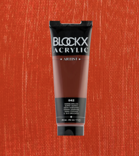 Акрил Blockx Artist №842 Burnt sienna/ Сиена жженая, 250мл