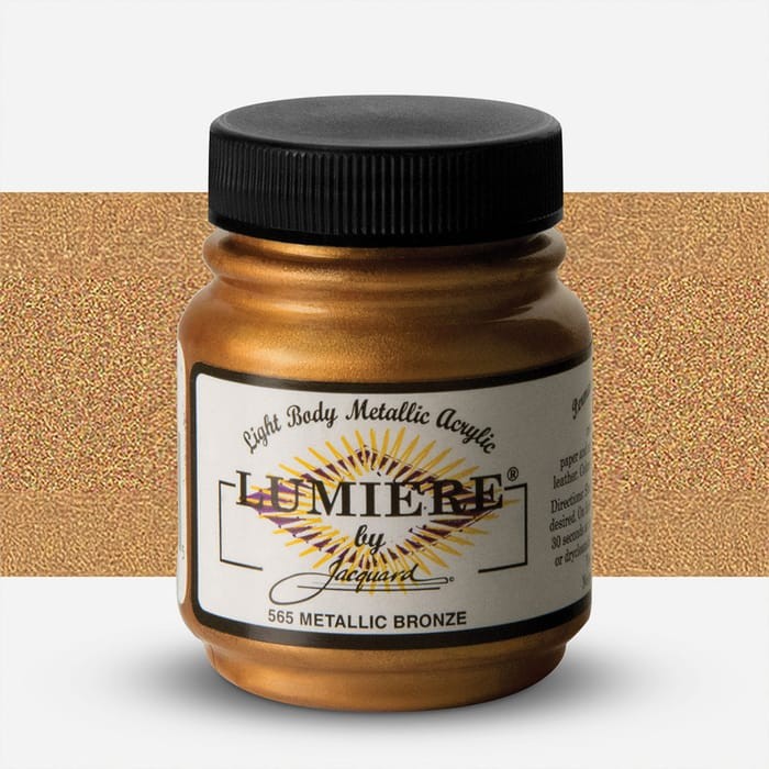Краска по тканям металлическая "Lumiere" №565 бронза