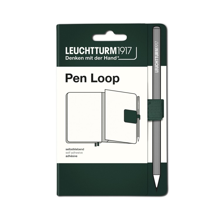 Петля самоклеящаяся на блокнот Leuchtturm1917 "Pen Loop" Зеленый лес, 15мм (367289)