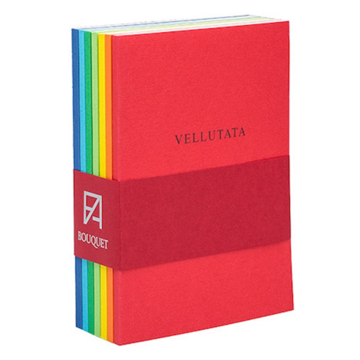 Набор блокнотов для скетчинга Fabriano "Bouquet" 10x14см, 40л, 100гр/м²,7 цветов (мелкозернистая)