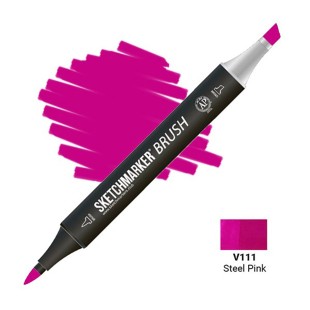 Маркер SketchMarker "Brush" V111 Розовая сталь