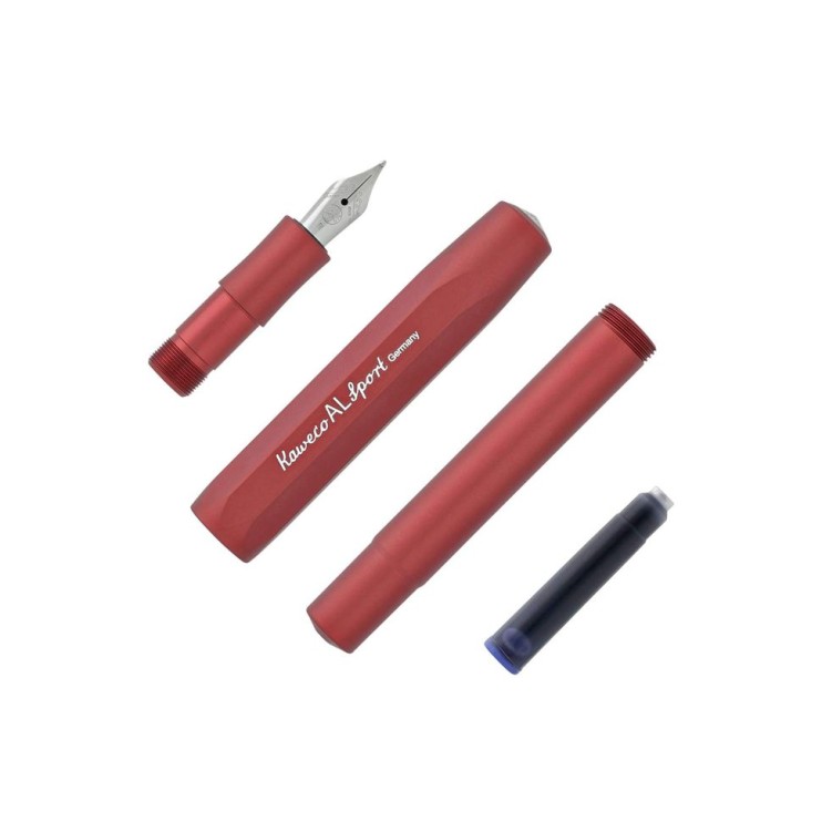 Ручка перьевая Kaweco "Al Sport" M (0,9мм), Deep Red (10001563)