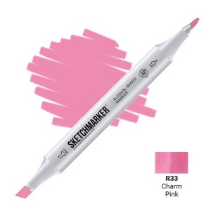 Маркер двусторонний Sketchmarker "Classic" R33 Очаравательный розовый
