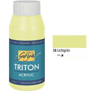Краска акриловая Solo Goya "Triton" №38 Зелёный светлый, 750мл.
