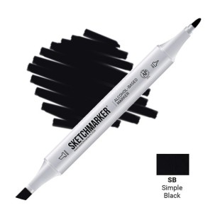 Маркер двусторонний Sketchmarker "Classic" SB Простой черный