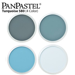 Комплект сухой пастели PanPastel "Turquoise" №580 (4 оттенка)
