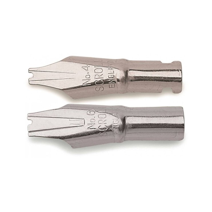 Перо полированное "Scroll Nib" 6 (3,2мм)