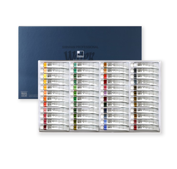 Набор акварельных красок Shinhan "Professional" 48 туб по 7,5мл в картонной упаковке