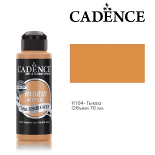Краска акриловая Cadence "Hybrid" 70мл №H104 тыква