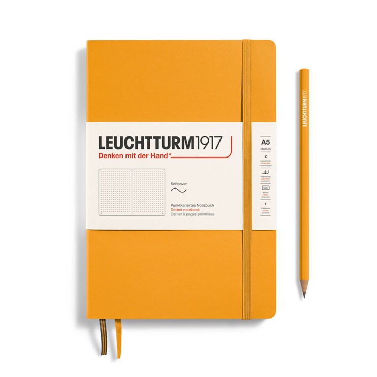 Блокнот в точку Leuchtturm1917 "Medium" A5, 61л, 80гр/м², мягкая обложка,Восходящее Солнце