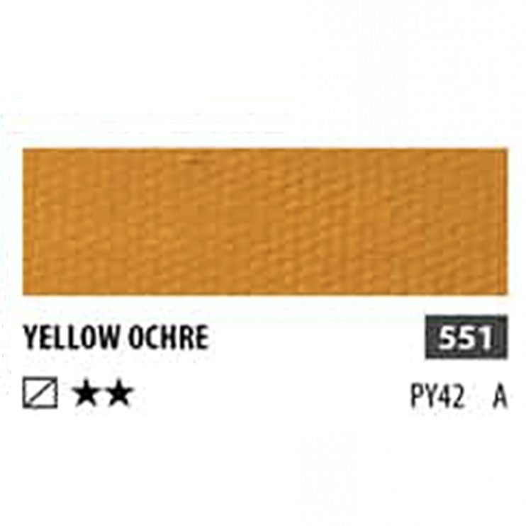 Краска акриловая ShinHan "Professional" №551 Охра желтая, туба 50мл