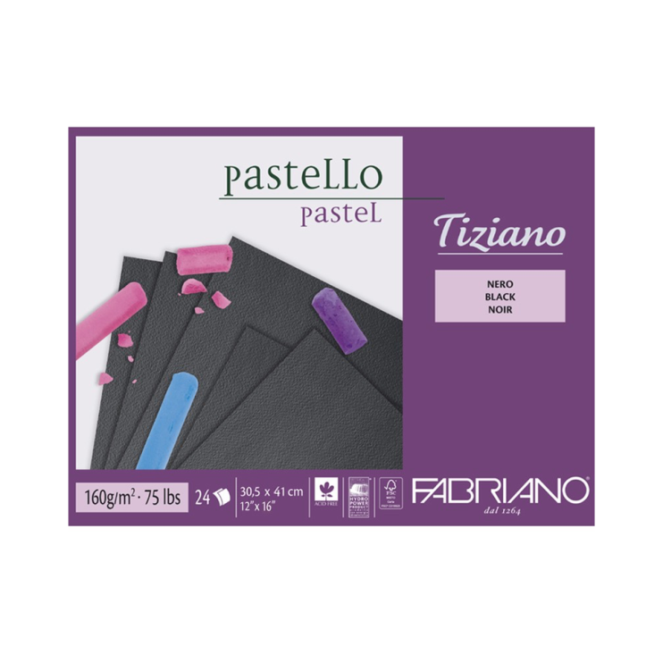 Блок для пастели Fabriano "Tiziano Bianco" 30,5x41см, 30л, 160гр/м² (46730541)