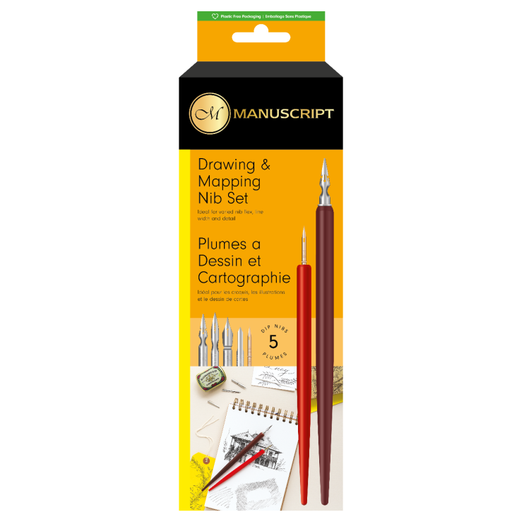 Набор перьев для каллиграфии Manuscript "Leonardt Drawing & Mapping Nib" 8 предметов