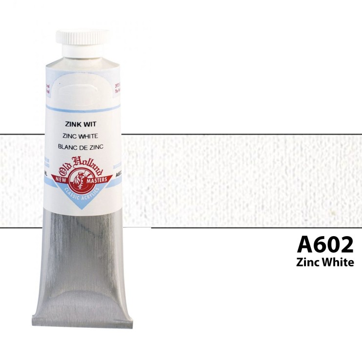 Акрил художественный "Old Holland" A602 Zinc White (Белила цинковые), 250мл