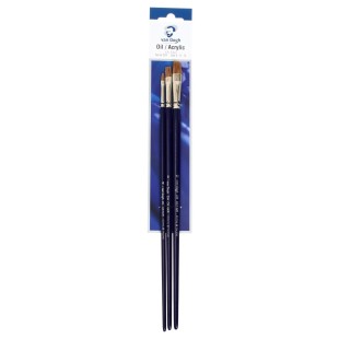 Набор кистей ушной волос Van Gogh "234" 3 штуки (#4, 8, 12)